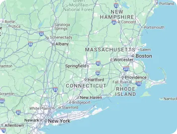 Mapa con área de cobertura